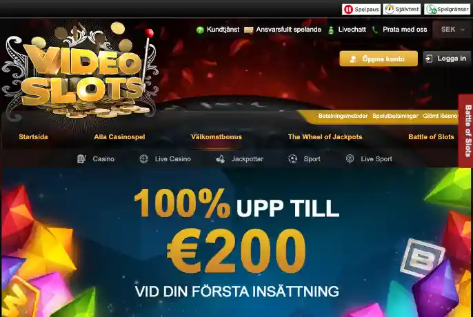 videoslots bonus