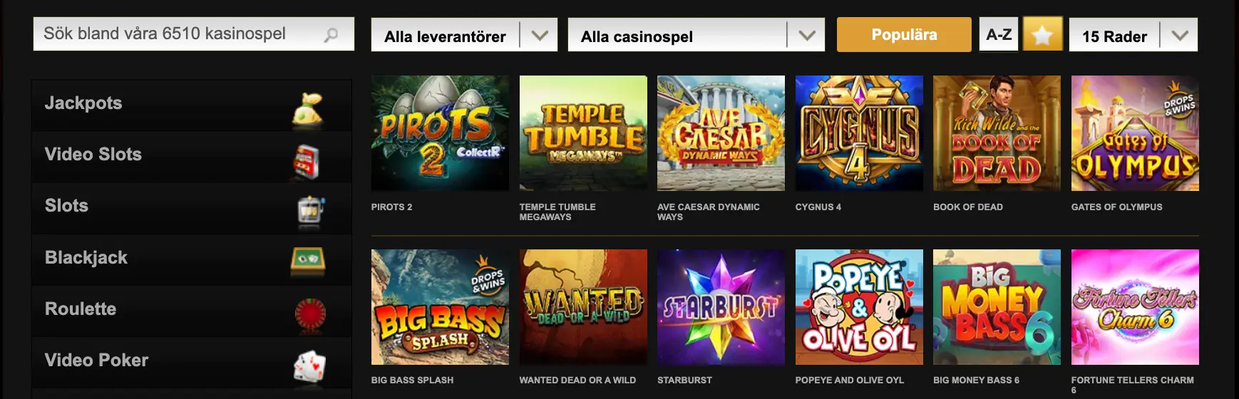 casino videoslots gratissnurr